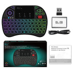 Combo Touchpad 2,5 polegadas com Retroiluminação (Preto), Rii X8