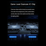 Teclado Gaming USB com 108 Teclas, Luz Mista, Punk Eletroplatinado, Interruptor Azul Mecânico AULA F2088 com Botão Metálico, Interruptor Azul Prateado