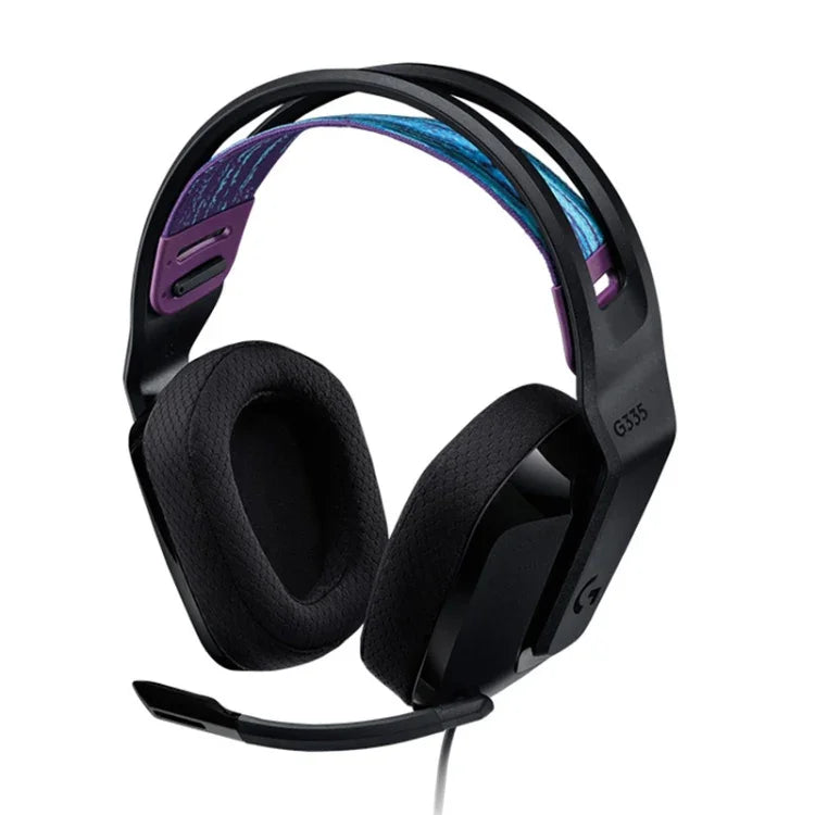 Logitech G335 Auscultadores de Jogos com Fio Dobráveis e Microfone