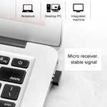 Rato Gaming Sem Fios Silencioso ET X-08 7 Teclas 2400DPI 2.4G com Receptor USB e Luz de Fundo Colorida