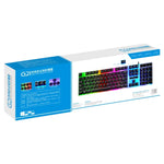 Teclado Mecânico com Teclas Flutuantes à Prova de Água Chasing Leopard G21 USB 104 Teclas Punk Redondo com Luz de Fundo Colorida, Comprimento: 1,3m