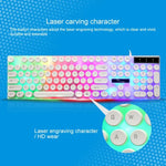 Teclado Mecânico com Teclas Flutuantes à Prova de Água Chasing Leopard G21 USB 104 Teclas Punk Redondo com Luz de Fundo Colorida, Comprimento: 1,3m