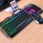 Conjunto Teclado e Rato Gaming com Sensação Mecânica Silenciosa YINDIAO V2
