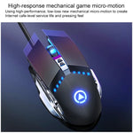 Conjunto Teclado e Rato Gaming com Sensação Mecânica Silenciosa YINDIAO V2