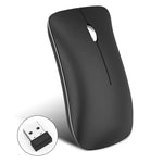 Rato Óptico Ergonómico Ajustável HXSJ T23 Bluetooth 5.0 + Bluetooth 3.0 + 2.4GHz Sem Fios Três Modos 4 Teclas 1600 DPI, T23 Preto