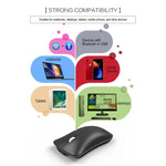 Rato Óptico Ergonómico Ajustável HXSJ T23 Bluetooth 5.0 + Bluetooth 3.0 + 2.4GHz Sem Fios Três Modos 4 Teclas 1600 DPI, T23 Preto