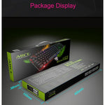 Teclado Gaming com Teclas Flutuantes iMICE AK-600 com Iluminação LED USB com Teclas Luminosas (Preto)