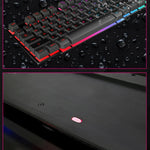 Teclado Gaming com Teclas Flutuantes iMICE AK-600 com Iluminação LED USB com Teclas Luminosas (Preto)