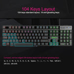 Teclado Gaming com Teclas Flutuantes iMICE AK-600 com Iluminação LED USB com Teclas Luminosas (Preto)
