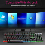 Teclado Gaming com Teclas Flutuantes iMICE AK-600 com Iluminação LED USB com Teclas Luminosas (Preto)