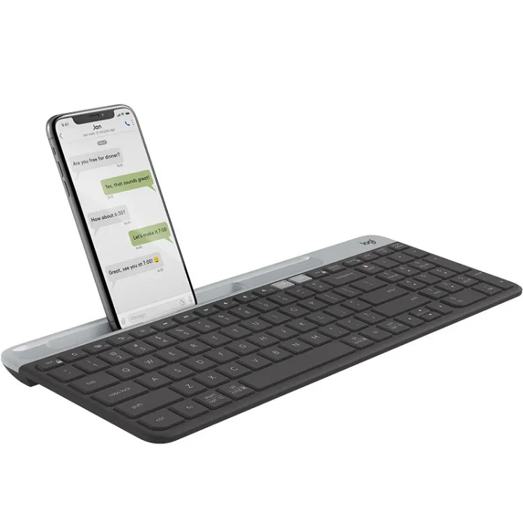 Teclado Sem Fios Fino e Leve Logitech K580 com Modos Duplos e Suporte para Telemóvel