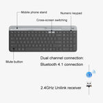 Teclado Sem Fios Fino e Leve Logitech K580 com Modos Duplos e Suporte para Telemóvel