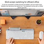 Teclado Sem Fios Fino e Leve Logitech K580 com Modos Duplos e Suporte para Telemóvel