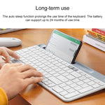 Teclado Sem Fios Fino e Leve Logitech K580 com Modos Duplos e Suporte para Telemóvel