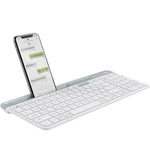 Teclado Sem Fios Fino e Leve Logitech K580 com Modos Duplos e Suporte para Telemóvel