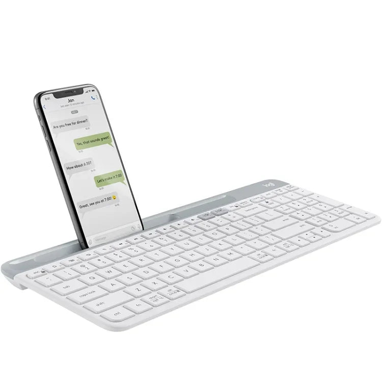 Teclado Sem Fios Fino e Leve Logitech K580 com Modos Duplos e Suporte para Telemóvel