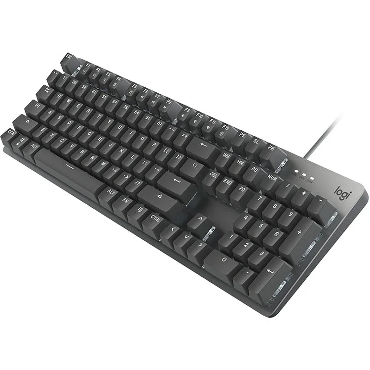 Teclado Mecânico com Fios Logitech K845 com Interruptores CHERRY Blue Axis e Retroiluminação, Comprimento do Cabo: 1,8m, CHERRY Blue Axis