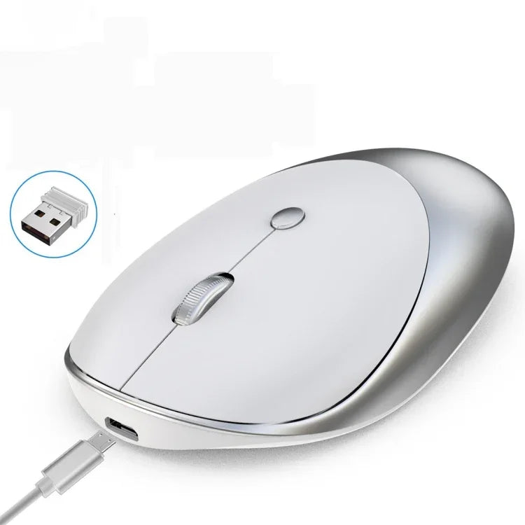 Rato Sem Fios Bluetooth 2.4G HXSJ T36 com Design Silencioso e Três Modos Bluetooth 5.0+3.0