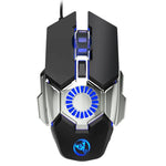 Rato Gaming com Fios Programável para E-sports HXSJ J700 com Iluminação Colorida, J700