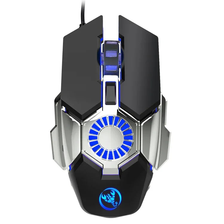 Rato Gaming com Fios Programável para E-sports HXSJ J700 com Iluminação Colorida, J700