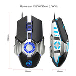 Rato Gaming com Fios Programável para E-sports HXSJ J700 com Iluminação Colorida, J700
