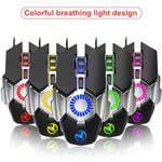 Rato Gaming com Fios Programável para E-sports HXSJ J700 com Iluminação Colorida, J700