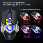 Rato Gaming com Fios Programável para E-sports HXSJ J700 com Iluminação Colorida, J700