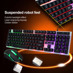 Kit Teclado com Retroiluminação RGB e Rato 3D Cool com Sensação Mecânica SHIPADOO D280 para Portátil, PC, Retroiluminação RGB