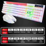 Kit Teclado com Retroiluminação RGB e Rato 3D Cool com Sensação Mecânica SHIPADOO D280 para Portátil, PC, Retroiluminação RGB