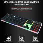 Kit Teclado com Retroiluminação RGB e Rato 3D Cool com Sensação Mecânica SHIPADOO D280 para Portátil, PC, Retroiluminação RGB