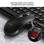 Conjunto Teclado e Rato Silencioso Sem Fios para Escritório e Negócios YINDIAO V3 Max