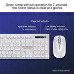 Conjunto Teclado e Rato Silencioso Sem Fios para Escritório e Negócios YINDIAO V3 Max