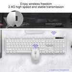 Conjunto Teclado e Rato Silencioso Sem Fios para Escritório e Negócios YINDIAO V3 Max