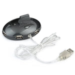 Rato Óptico Sem Fios Recarregável 2.4G 1200 DPI MZ-012 com HUB USB de 3 Portas / Base de Carregamento