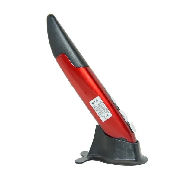 Rato Óptico Pen Mouse Sem Fios USB 2.4G com Receptor Ajustável 1600 DPI para Computador PC Portátil Desenho Ensino PR-03, Pen Mouse PR-03 (Vermelho), Pen Mouse PR-03 (Azul), Pen Mouse PR-03 (Cinza)