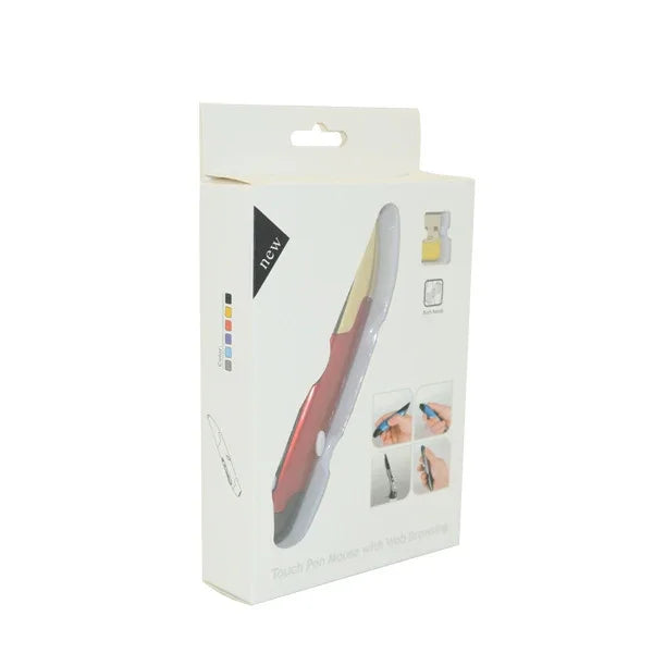 Rato Óptico Pen Mouse Sem Fios USB 2.4G com Receptor Ajustável 1600 DPI para Computador PC Portátil Desenho Ensino PR-03, Pen Mouse PR-03 (Vermelho), Pen Mouse PR-03 (Azul), Pen Mouse PR-03 (Cinza)