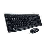 Conjunto Teclado e Rato com Fios Logitech MK200