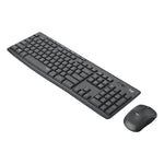 Conjunto Teclado e Rato Sem Fios Silencioso USB Logitech MK295