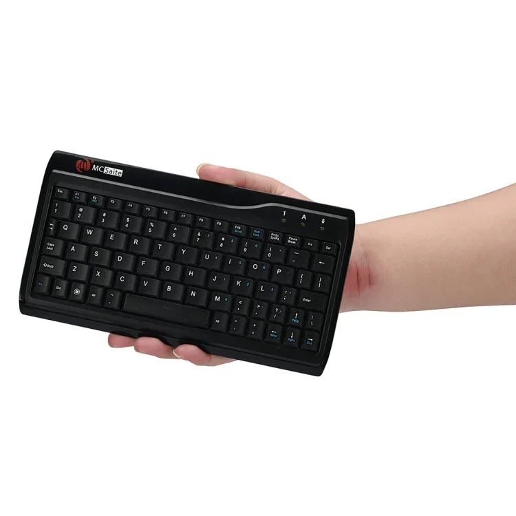 Teclado Multimédia Mini com Fios MC Saite MC-8017 com 78 Teclas, MC-8017