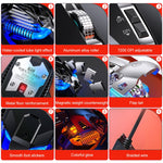 Rato Mecânico Metálico com Fios YINDIAO G10 com 7 Teclas, 7200DPI, 7 Modos Ajustáveis, Luz RGB, Macro Hardcore, Estilo: Versão Áudio