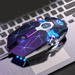 Rato Gaming Mecânico com Fios YINDIAO com 7 Teclas, 3200DPI, 4 Modos Ajustáveis, Luz RGB, Estilo: Versão Silenciosa