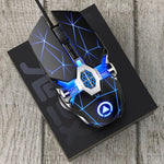 Rato Gaming Mecânico com Fios YINDIAO com 7 Teclas, 3200DPI, 4 Modos Ajustáveis, Luz RGB, Estilo: Versão Silenciosa