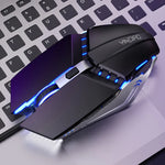 YINDIAO Rato Mecânico com Fios USB para Jogos e Escritório, 6 Teclas, Silencioso (Preto)