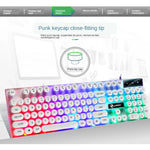 Conjunto Teclado e Rato com Fios TX300, Teclado Retroiluminado com Sensação Mecânica Punk