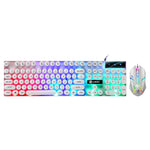 Conjunto Teclado e Rato com Fios TX300, Teclado Retroiluminado com Sensação Mecânica Punk