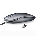 HXSJ M90 Rato Ultrafino Silencioso Recárregavel 2.4GHz, Modo Duplo Sem Fios Bluetooth para Portátil