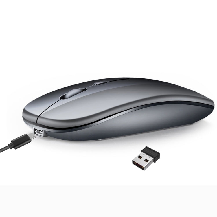 HXSJ M90 Rato Ultrafino Silencioso Recárregavel 2.4GHz, Modo Duplo Sem Fios Bluetooth para Portátil