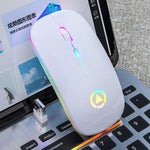 YINDIAO A2 Rato Sem Fios Recárregavel Silencioso com Luz RGB, 2.4GHz, 1600DPI, 3 Modos Ajustáveis, Versão Recárregavel