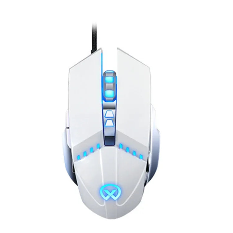 GM20 Rato para Jogos com Fios, 3200DPI, 4 Modos Ajustáveis, 7 Teclas, Luz RGB, GM20 Preto, GM20 Branco