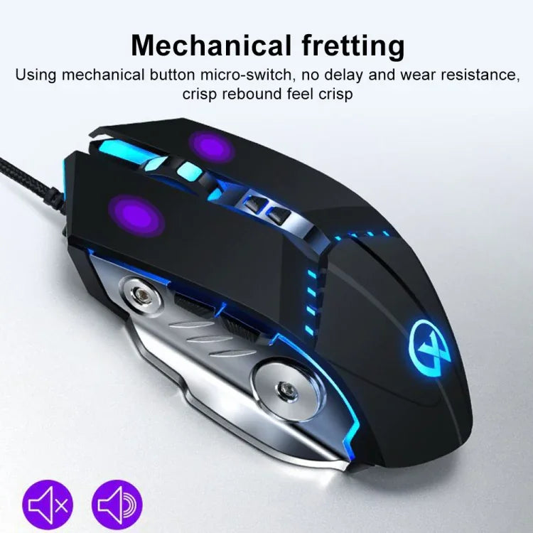 GM20 Rato para Jogos com Fios, 3200DPI, 4 Modos Ajustáveis, 7 Teclas, Luz RGB, GM20 Preto, GM20 Branco
